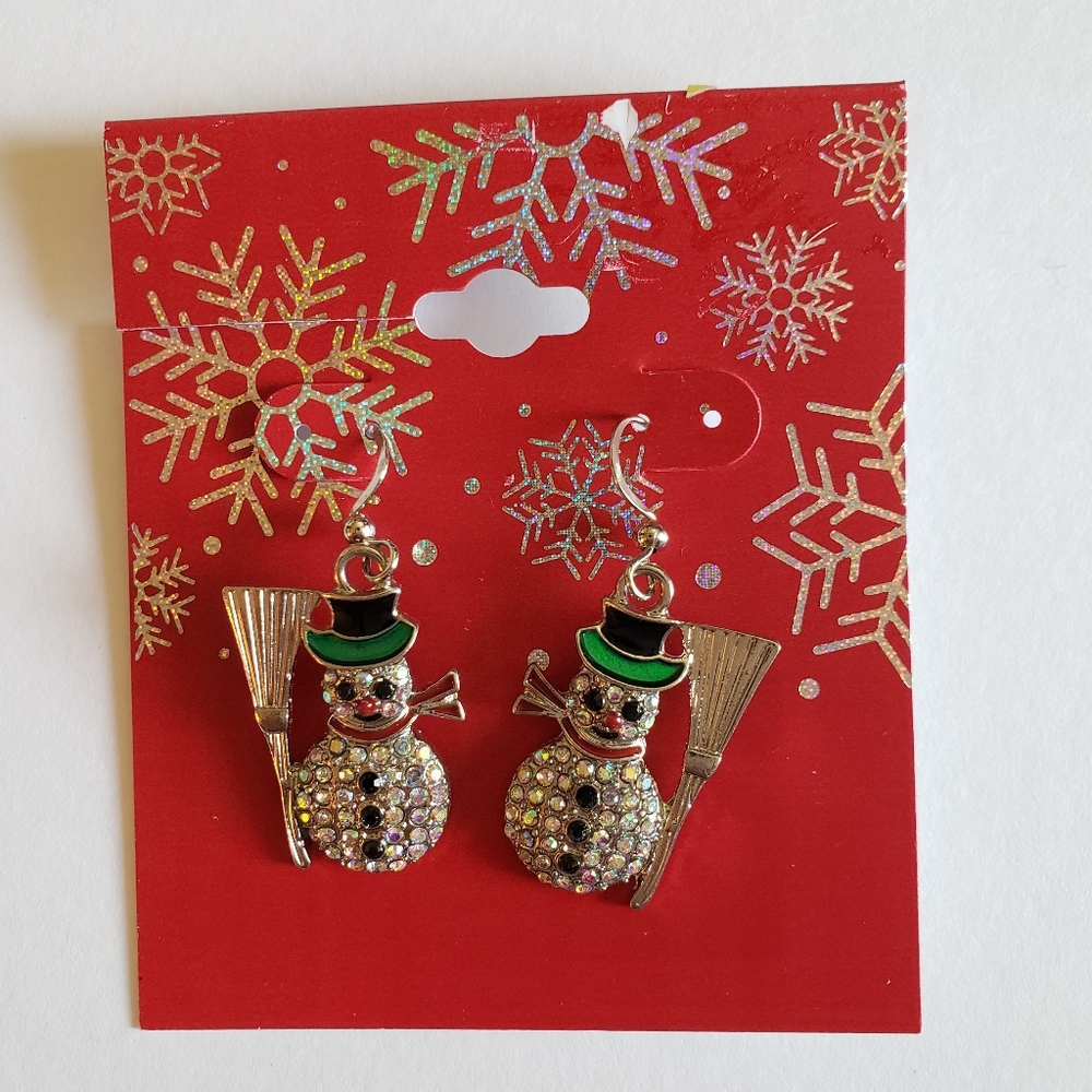 Snowman Earrings